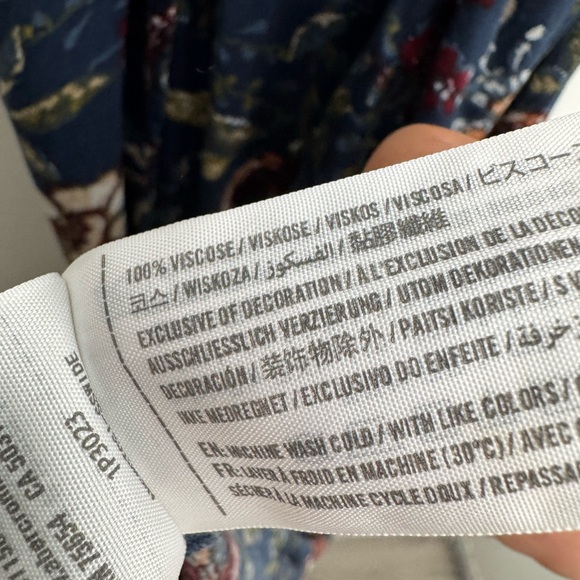 Abercrombie & Fitch womens M sleeveless floral print dress forest witchy boho - Picture 6 of 8